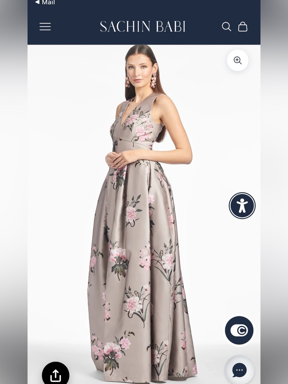 Women’s Sachin & Babi - Embellished Brooke Gown